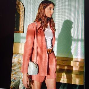 Sezane High Waisted Pink Shorts. 36.